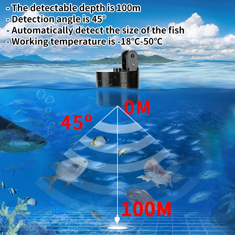 Alarm 100M Portable Sonar Fish - огляд і ціна Fish Finder Portable