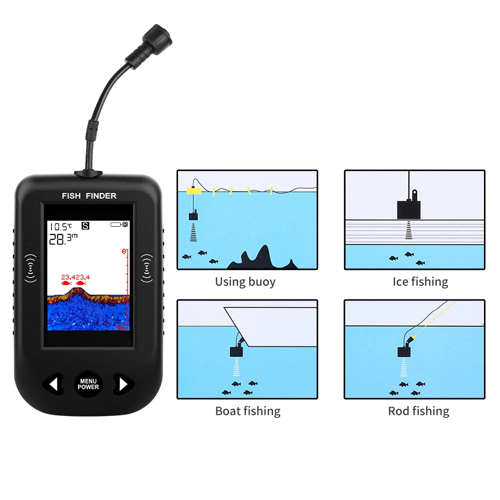 Alarm 100M Portable Sonar Fish - огляд і ціна Fish Finder Portable