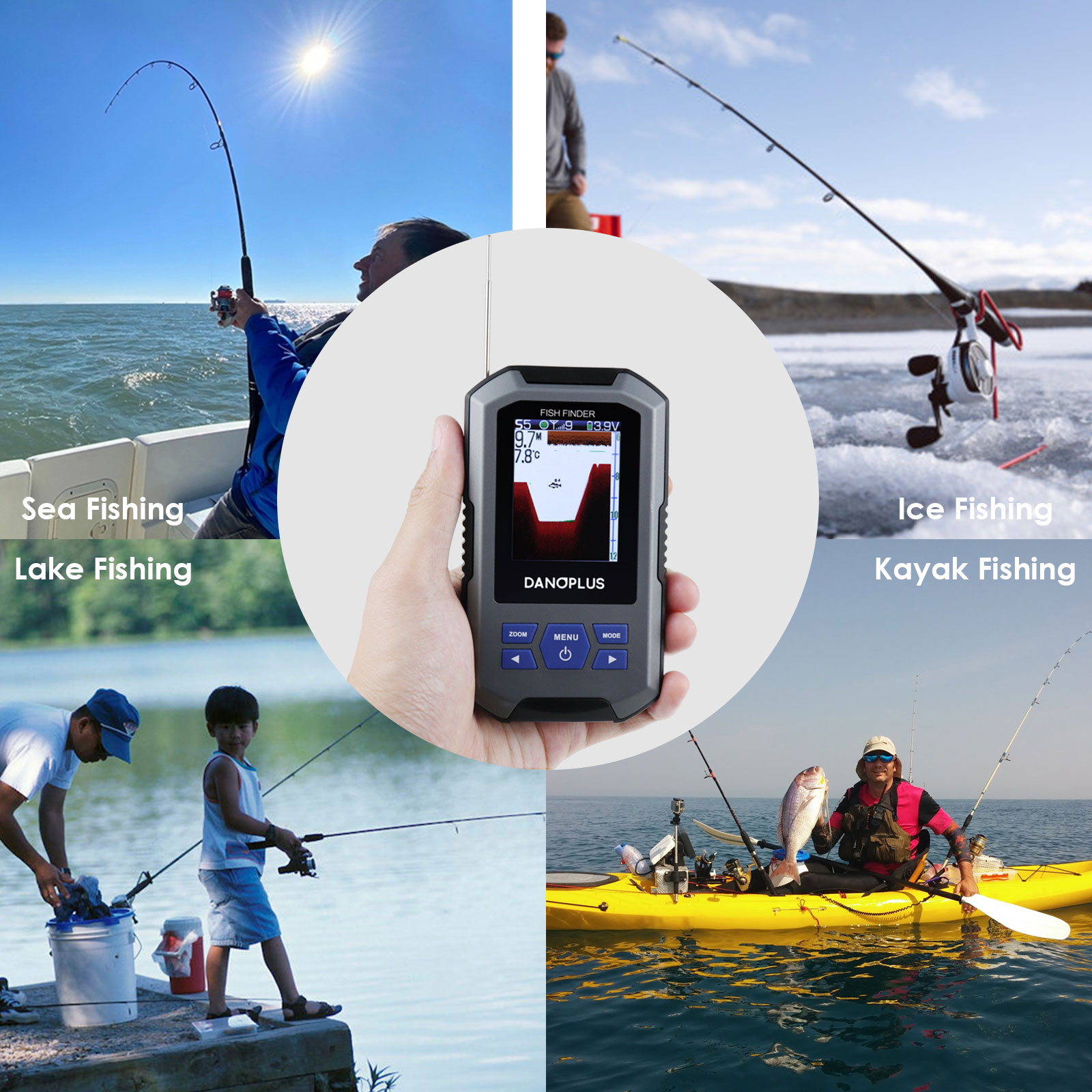 Fish Finder Wireless Sonar Sen - огляд і ціна Fish Finder