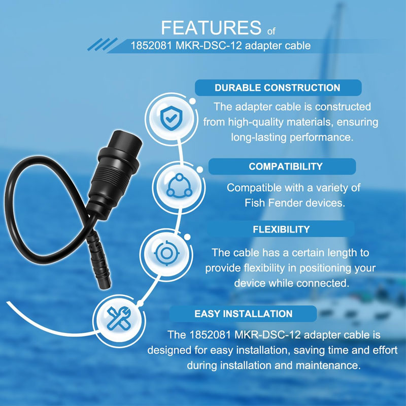 1852081 MKR-DSC-12  4-Pin Fish - огляд і ціна Fish Finder Cable